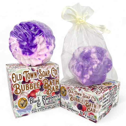*NEW PACKAGING* Bubble Bars Available in 12 Delicious Scents! - Old Town Soap Co.
