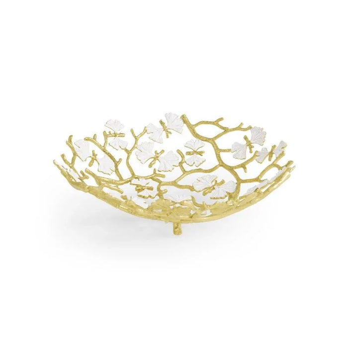 Michael Aram Butterfly Gingko Gold Bread Basket