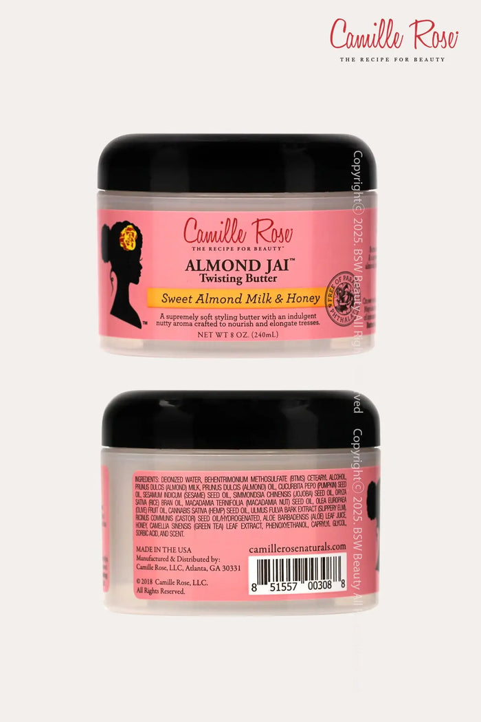 CAMILLE ROSE NATURALS ALMOND JAI TWISTING BUTTER SWEET ALMOND MILK & HONEY 8oz - BSW BEAUTY CANADA