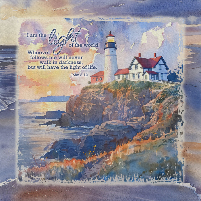 Cape Cod Sunset Watercolor Papers Digital Scrapbook Kit