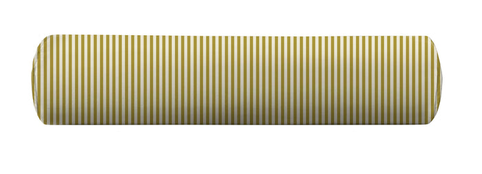 Mustard striped bolster pillow cover