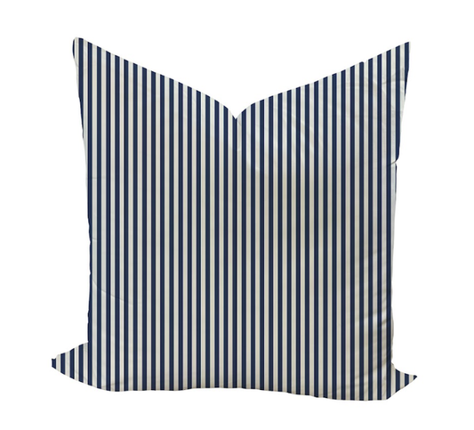 Carlisle Stripe Pillow Cover in Admiral