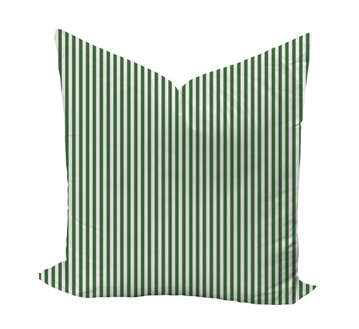 Carlisle Stripe Pillow Cover in Emerald