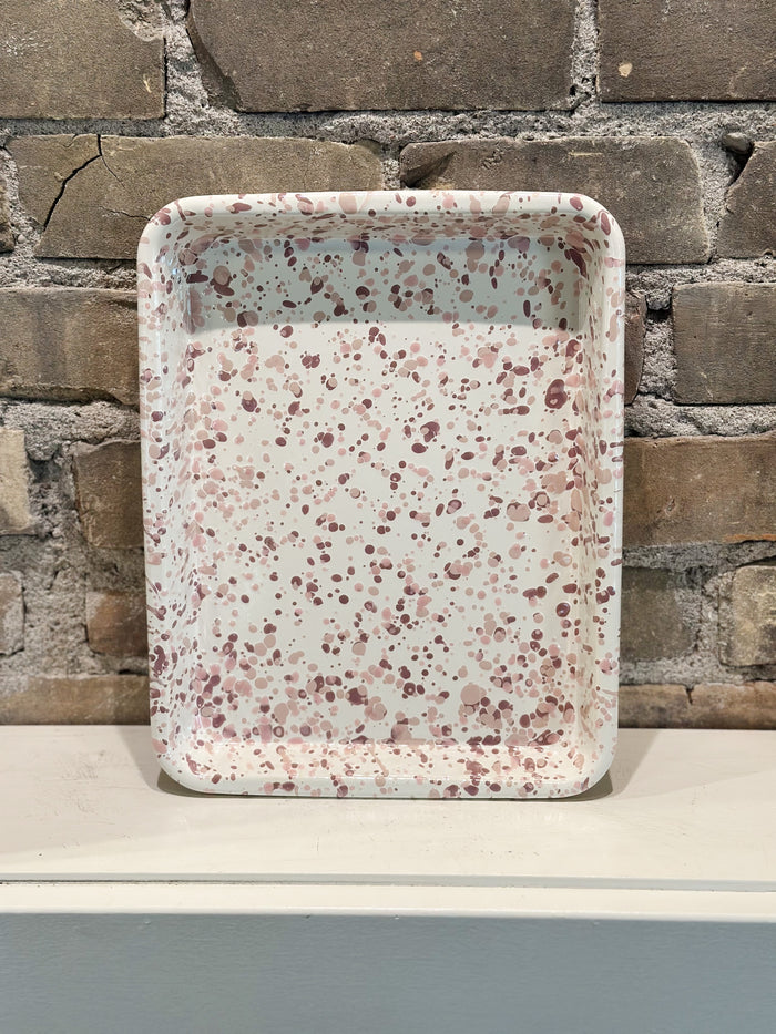 catalina enamelware rectangle tray