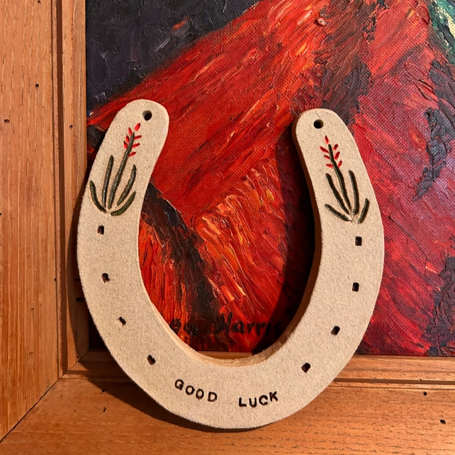 Ceramic Good Luck Horseshoe