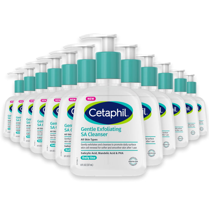 Cetaphil Gentle Exfoliating SA Cleanser, 8oz - 12 Pack