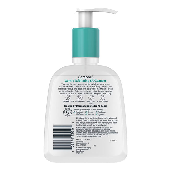 Cetaphil Gentle Exfoliating SA Cleanser, 8oz - 12 Pack