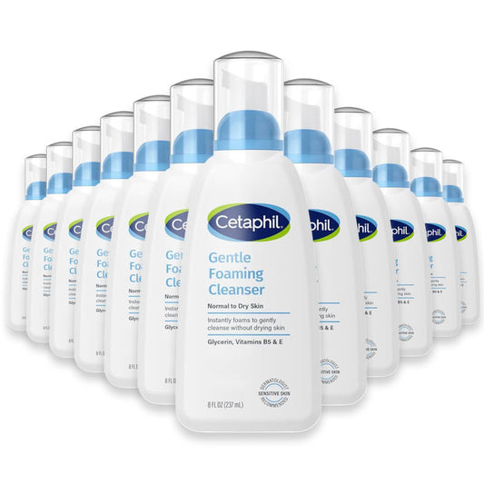 Cetaphil Gentle Foaming Cleanser, 8oz - 12 Pack