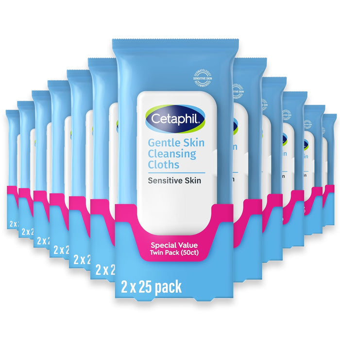 Cetaphil Gentle Skin Cleansing Cloths 50ct - 12 Pack