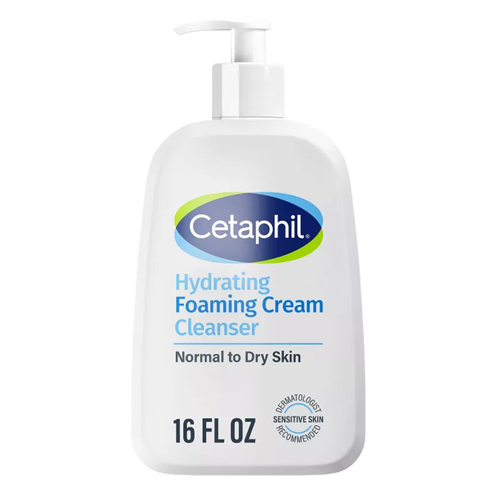 Cetaphil Hydrating Foaming Cream Cleanser, 16oz - 12 Pack