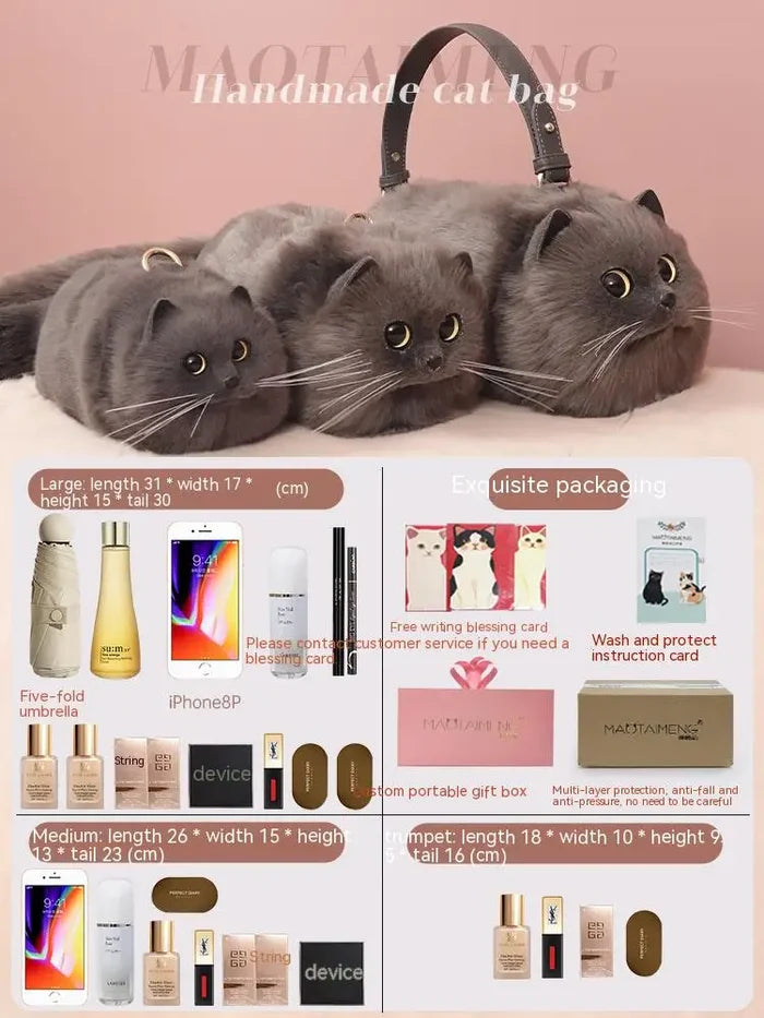 Charming Cat Doll Sling Bag