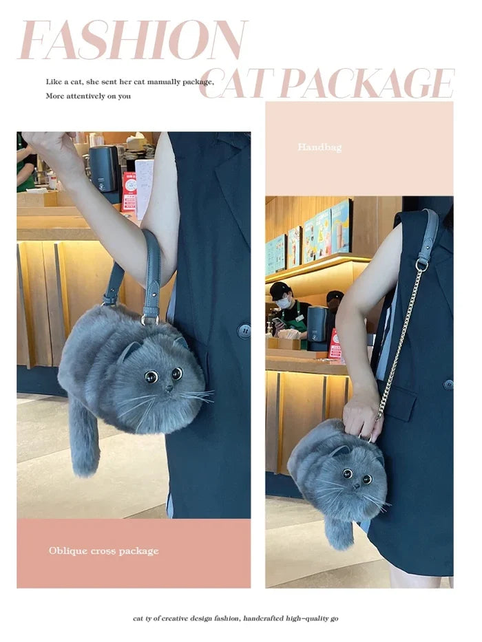 Charming Cat Doll Sling Bag
