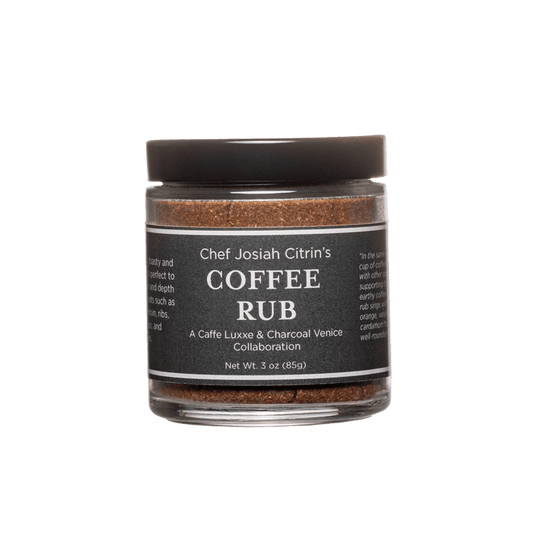 Chef Josiah Citrin Coffee Rub Lifestyle Rub Treats Charcoal Venice + Caffe Luxxe