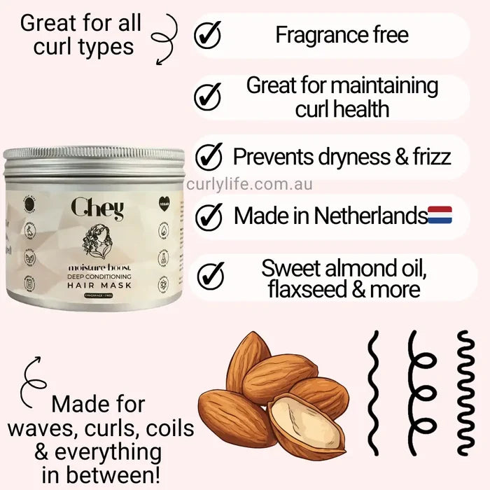 Chey Hair Care Moisture Boost Hair Mask Fragrance-Free
