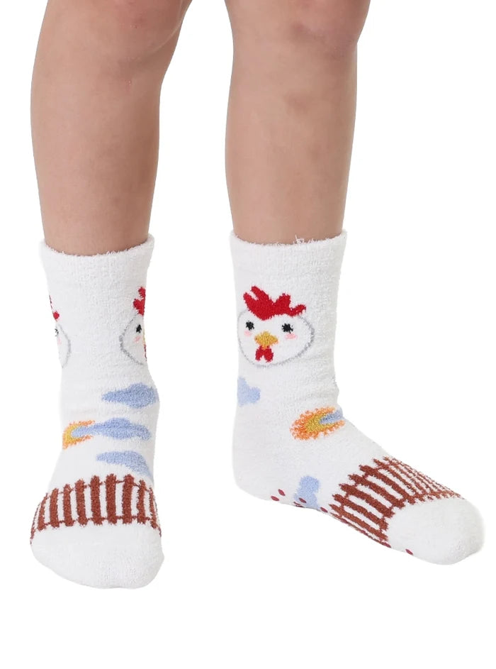 Chicken Fuzzy Kids' Crew Socks