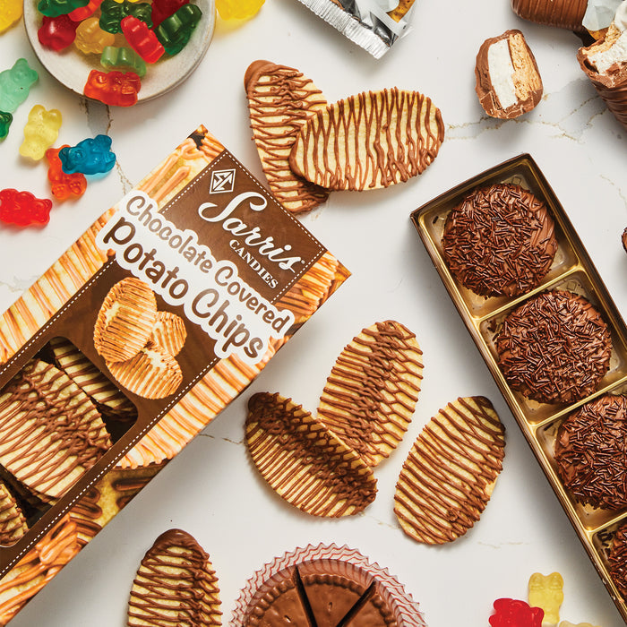 Chocolate Drizzled Potato Chips