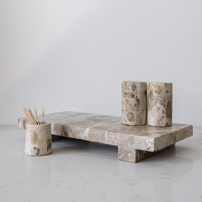 Chocolate Marble Trivet Riser - Magnolia Lane co. Home + Garden + Gift