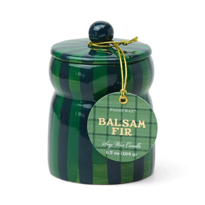 Christmas Cabana 6.5oz Candle with Lid - Balsam Fir
