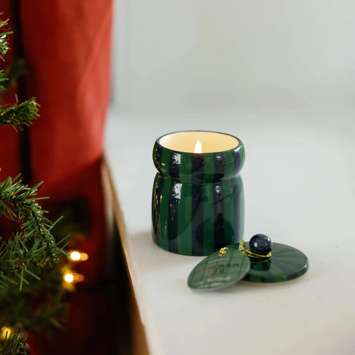 Christmas Cabana 6.5oz Candle with Lid - Balsam Fir