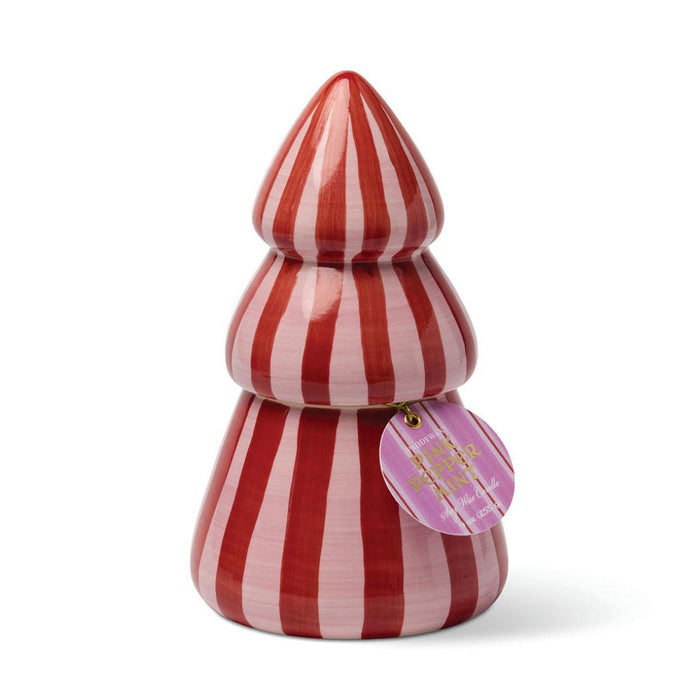 Christmas Cabana Tree Candle - Pink Peppermint