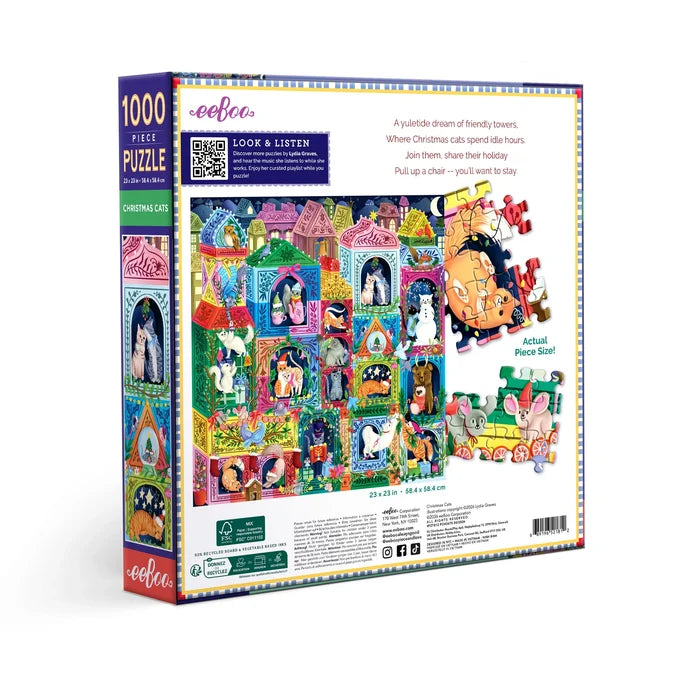 Christmas Cats 1000 Piece Puzzle
