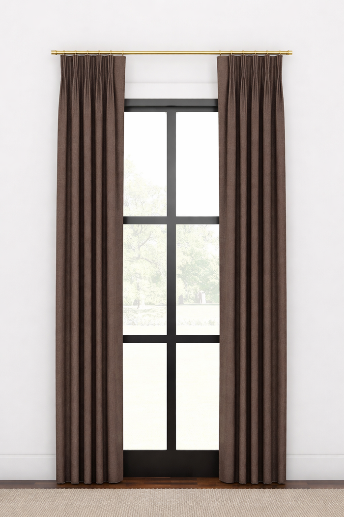 Clairebella in Brown Drapery Panel by Wheaton Whaley Home