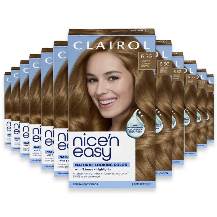 Clairol Nice’n Easy, 6.5G Light Golden Brown - 12 Pack