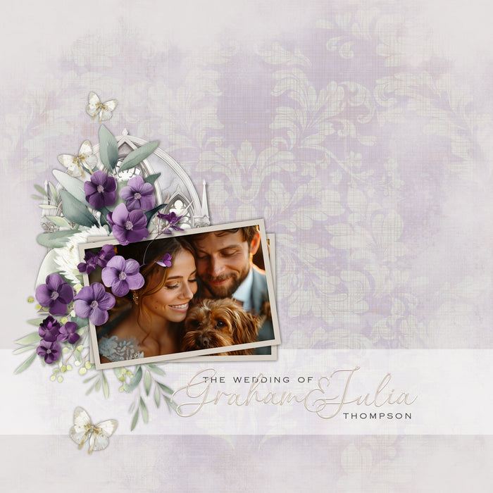 Create your own unique background effects with these easy masks & overlays by Lucky Girl Creative digital art that will add a subtle or bold effect to your digital scrapbooking page edges. Fill the masks with your favorite color, photo, or paper. Great for every occasion and theme! In Photoshop, add the photo mask to your page, overlay with your favorite photo or digital paper, and create a clipping path for a stunning result. This kit is NOT included in any bundle.