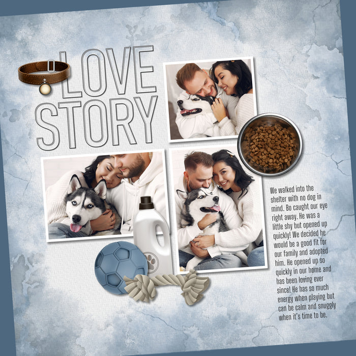 Create your own unique background effects with these easy masks & overlays by Lucky Girl Creative digital art that will add a subtle or bold effect to your digital scrapbooking page edges. Fill the masks with your favorite color, photo, or paper. Great for every occasion and theme! In Photoshop, add the photo mask to your page, overlay with your favorite photo or digital paper, and create a clipping path for a stunning result. This kit is NOT included in any bundle.