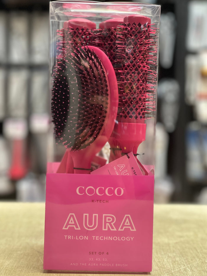 COCCO Aura Brush Set  - Pink - Palms Fashion Inc.