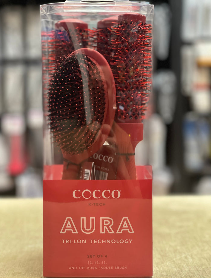 COCCO Aura Brush Set  - Red - Palms Fashion Inc.