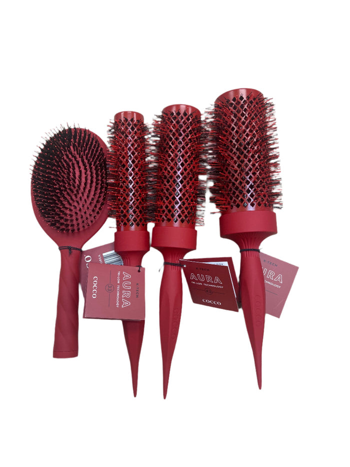COCCO Aura Brush Set  - Red - Palms Fashion Inc.