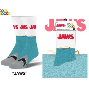 Cool Socks Jaws - Mens Crew Folded