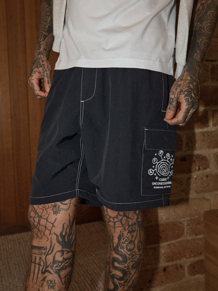 Cosmic - Recycled Cargo Baywatch Short | Black-Image 2