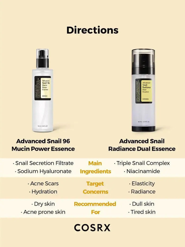 COSRX Advanced Snail Radiance Dual Essence 80 ml - DOKAN