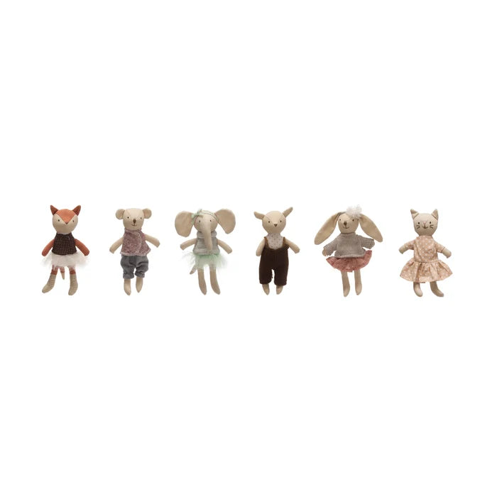 Cotton Linen Animal in Clothes (Assorted)