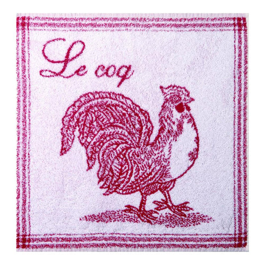 Coucke - Le Coq Red Terry Tea Towel
