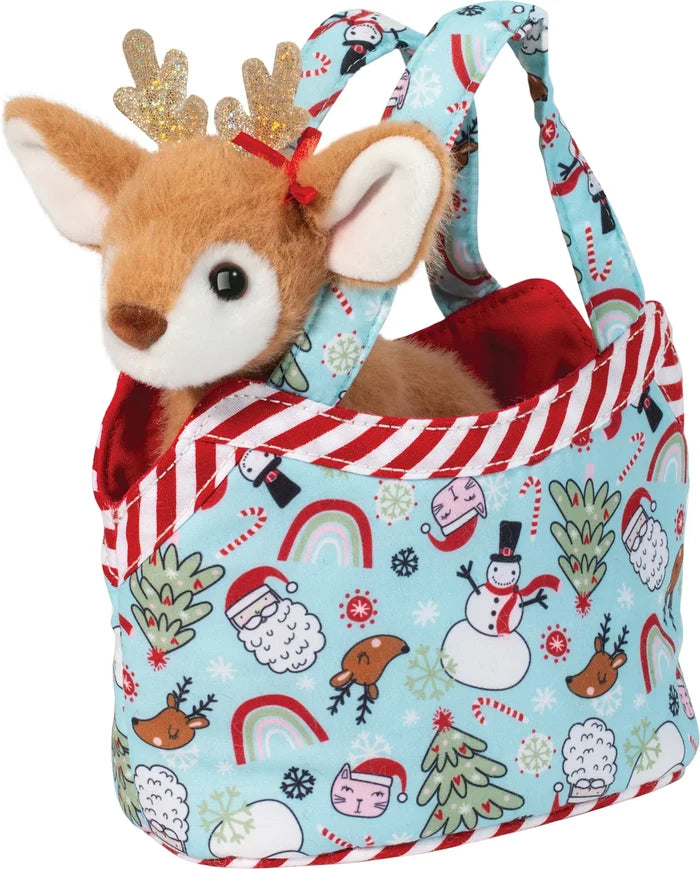 Cozy Christmas Sak with Reindeer