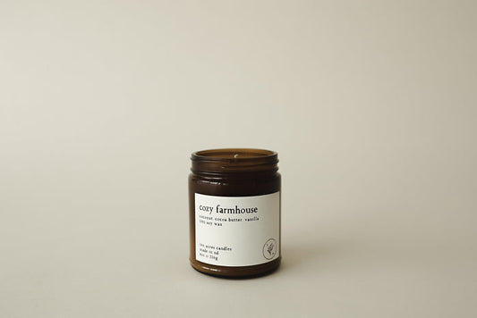 cozy farmhouse candle
