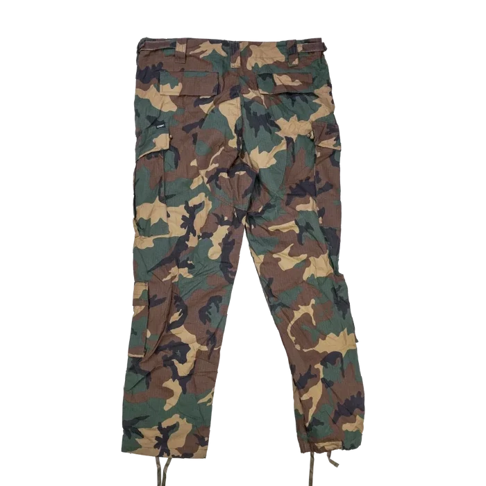 CQR Woodland Camo Ripstop Trousers - Large - Army & Outdoors - Combat Trousers