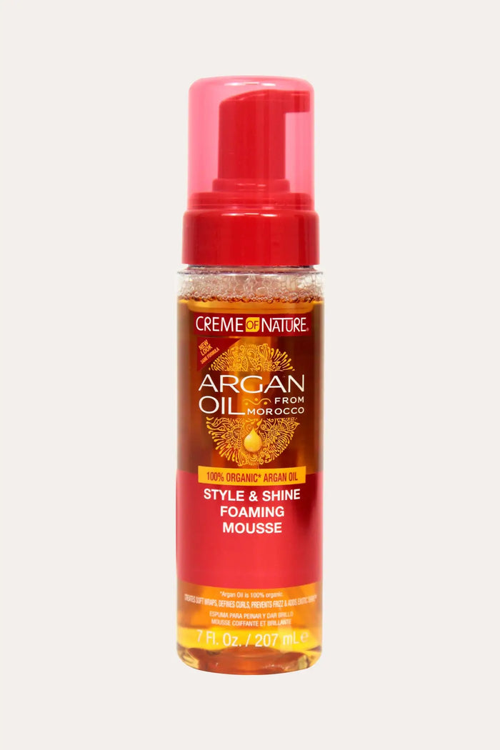 CREME OF NATURE STYLE & SHINE FOAMING MOUSSE 7oz CREME OF NATURE