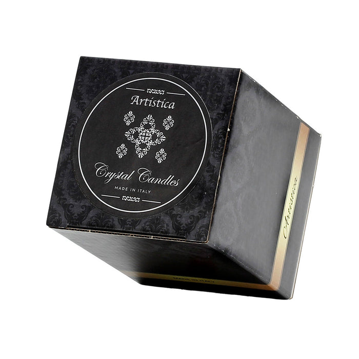 CRYSTAL CANDLES: Bass relief Design with Gold Leaf finish ~ (10 Oz)
