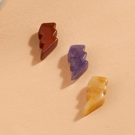 Crystal Carved Lightning Bolt (Assorted)