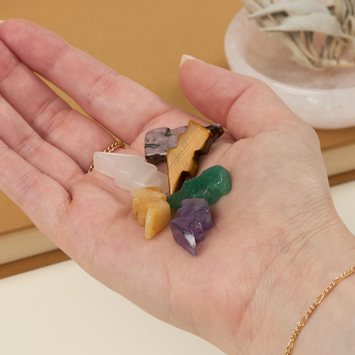 Crystal Carved Lightning Bolt (Assorted)