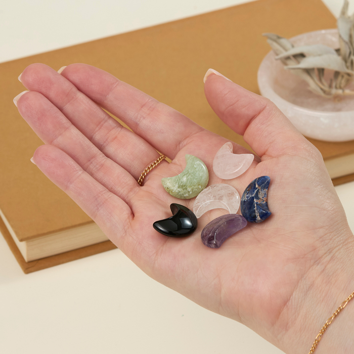 Crystal Carved Moon (Assorted)
