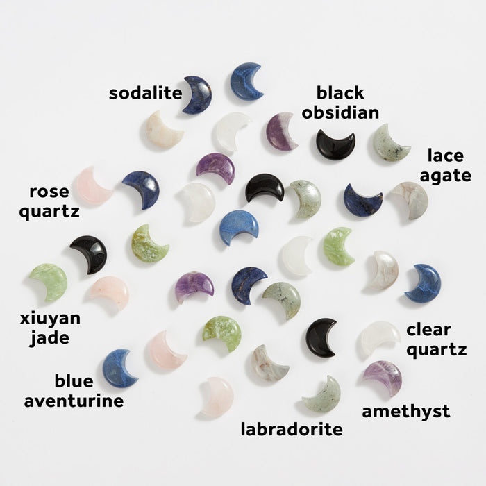 Crystal Carved Moon (Assorted)