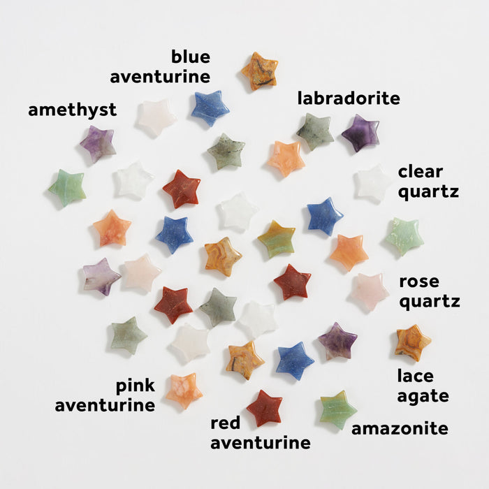 Crystal Carved Star (Assorted)