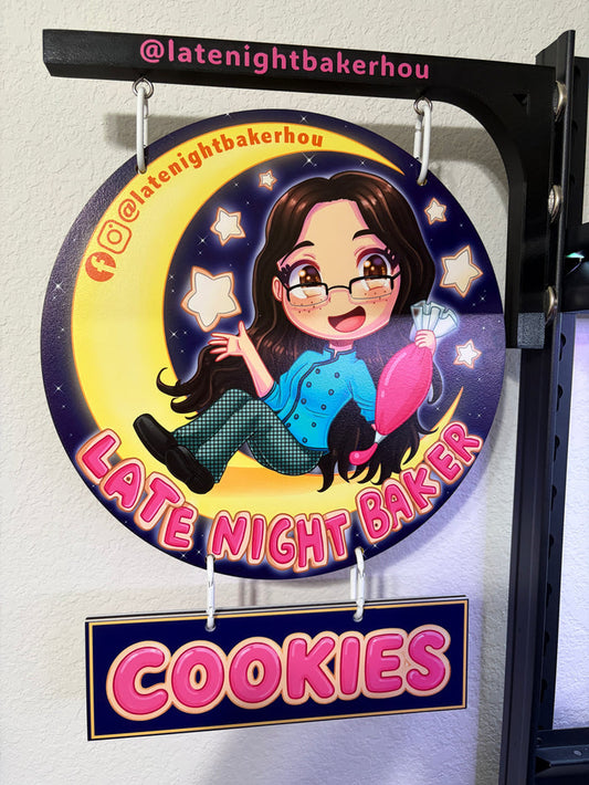 Custom Magnetic Vendor Sign (12”)