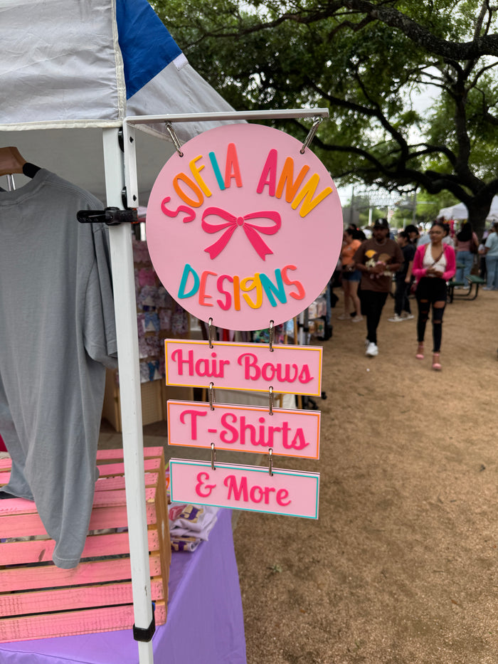 Custom Magnetic Vendor Sign (12”)
