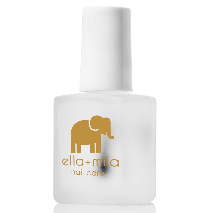 Damage Control nail strengthener bottle, frosted glass with brush cap
